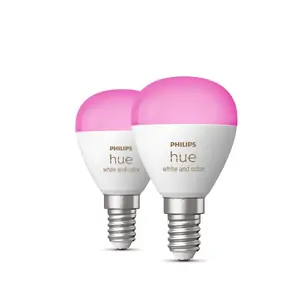 Philips Hue Умная лампа E14 White and Colour Ambience Lustre Bluetooth Zigbee 5.1Вт 2 шт.