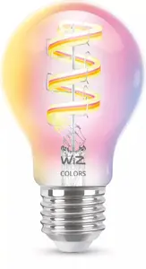 WiZ viedā kvēldiega spuldze Caurspīdīga A60 E27 Wi-Fi Bluetooth 40 W