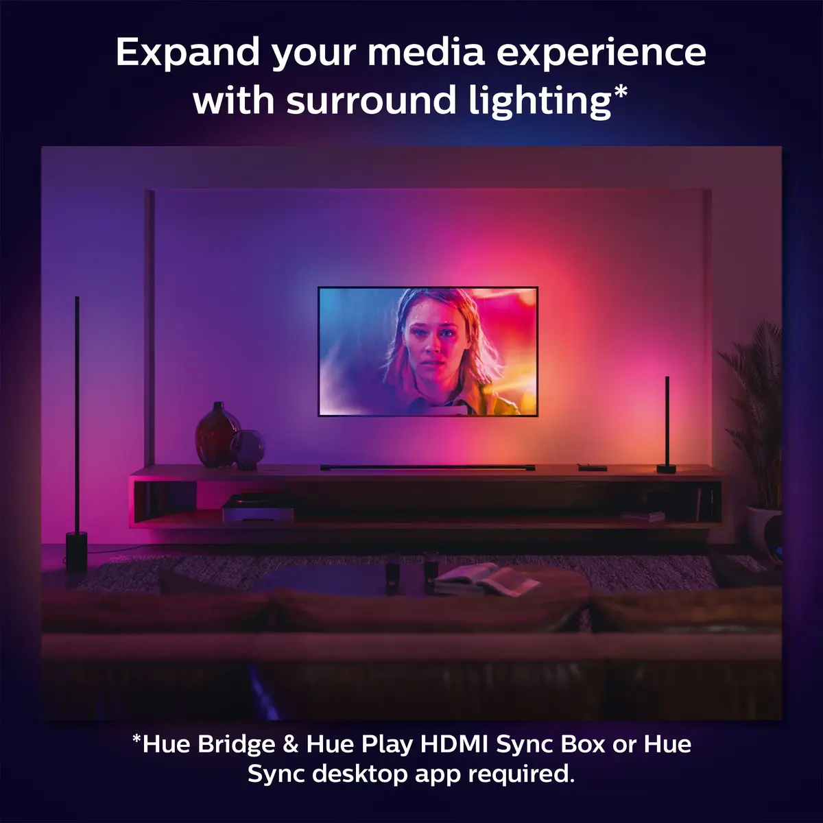 Умная настольная лампа Philips Hue Signe Photo 9