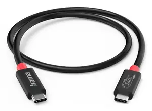 Hama 00200788 USB-кабель USB C - USB C 1 м черный 20 Гбит/с с магнитным экранированием