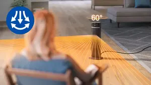 Maksimāla siltuma izkliede ar 60° oscilāciju