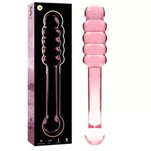 Dildo Nebula Series by Ibiza Borosilicate Glass Pink 20.5 cm