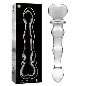 Dildo Nebula Series by Ibiza Borosilicate Glass Clear 20.5 cm O 3.5 cm