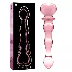 Dildo Nebula Series by Ibiza Borosilicate Glass Pink 20.5 cm