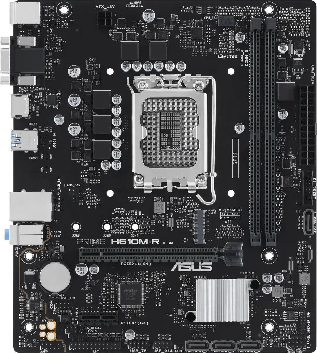 Mātesplate ASUS PRIME H610M-R-SI — Intel