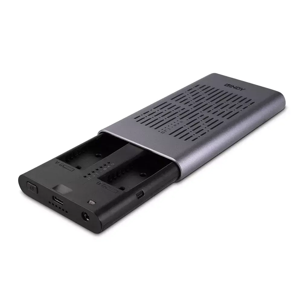 SSD korpuss Lindy 43382 Dual M.2 NVMe Photo 3