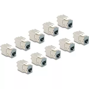 DeLOCK keystone modulis 88120 Plakans RJ-45 Pelēks 10 gab