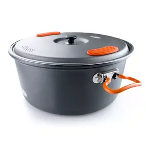 Pot GSI Outdoors 4.7 L aluminium camping cookware, 4.7 L capacity, 264 mm diameter