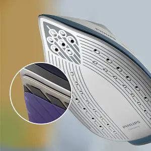 Durable and easy-glide ceramic soleplate