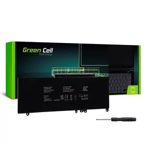 Battery Green Cell DE102V3 for DELL Latitude E5250 E5450 E5550, 7.6V 6200mAh LiPo, black
