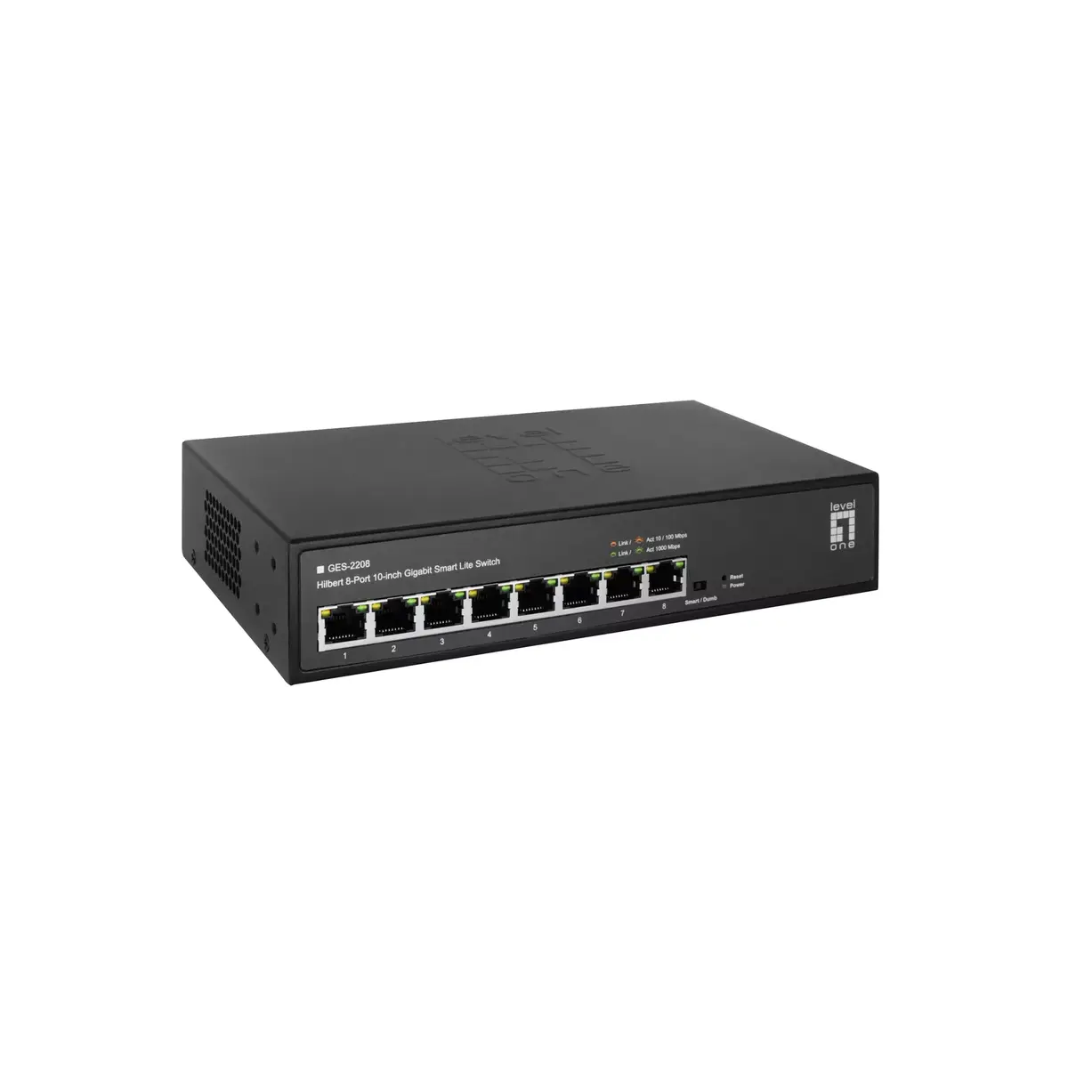 Pārvaldāms slēdzis LevelOne Hilbert 10” 8-Port Gigabit Smart Lite Switch Photo 4