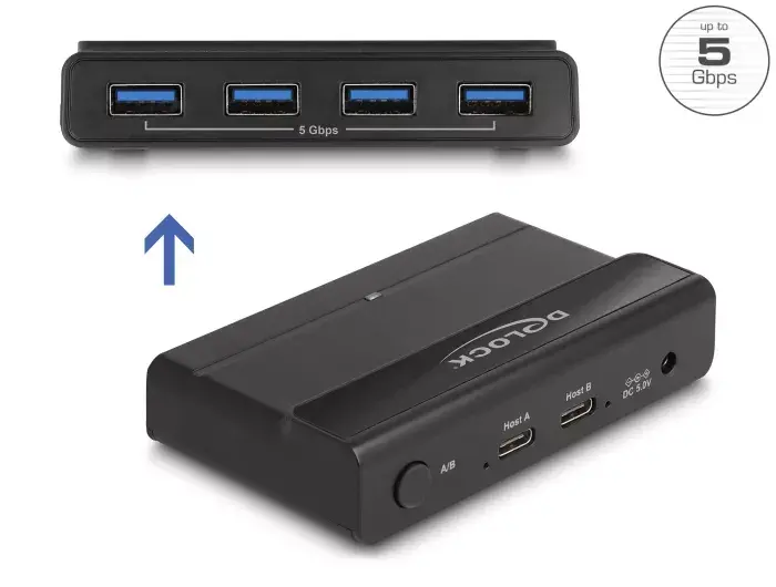 DeLOCK USB slēdzis 4 x ierīce 2 x saimnieks Photo 2