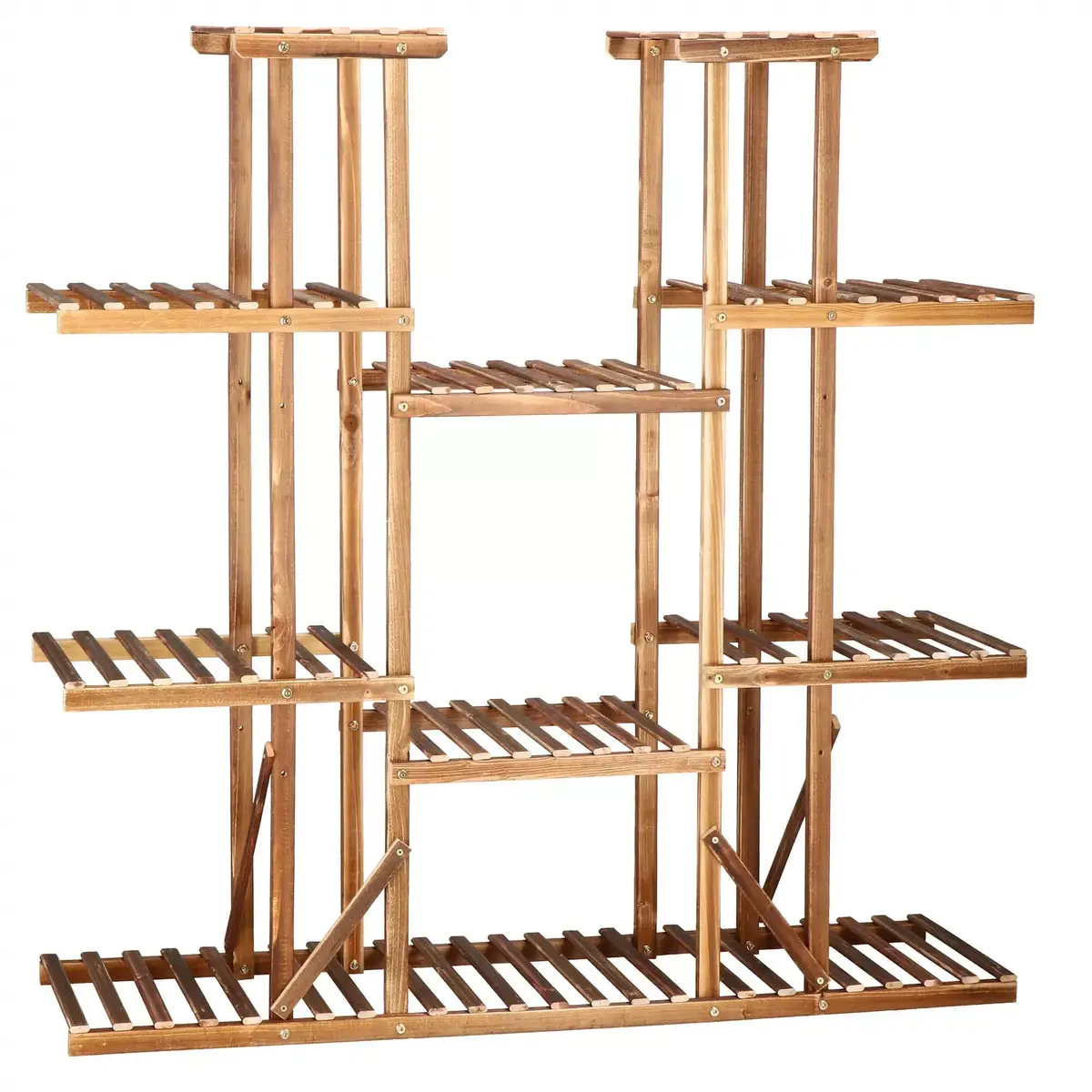 Koka ziedu statīvs Springos GA0200 — 9 plaukti, 119 cm Photo 2