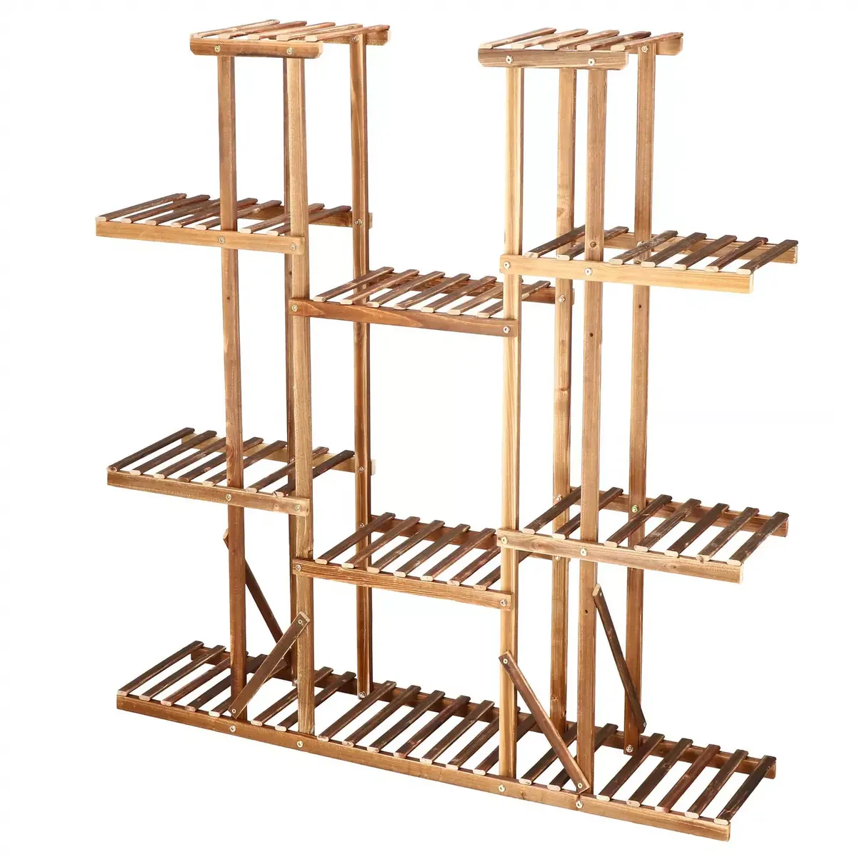 Koka ziedu statīvs Springos GA0200 — 9 plaukti, 119 cm Photo 7