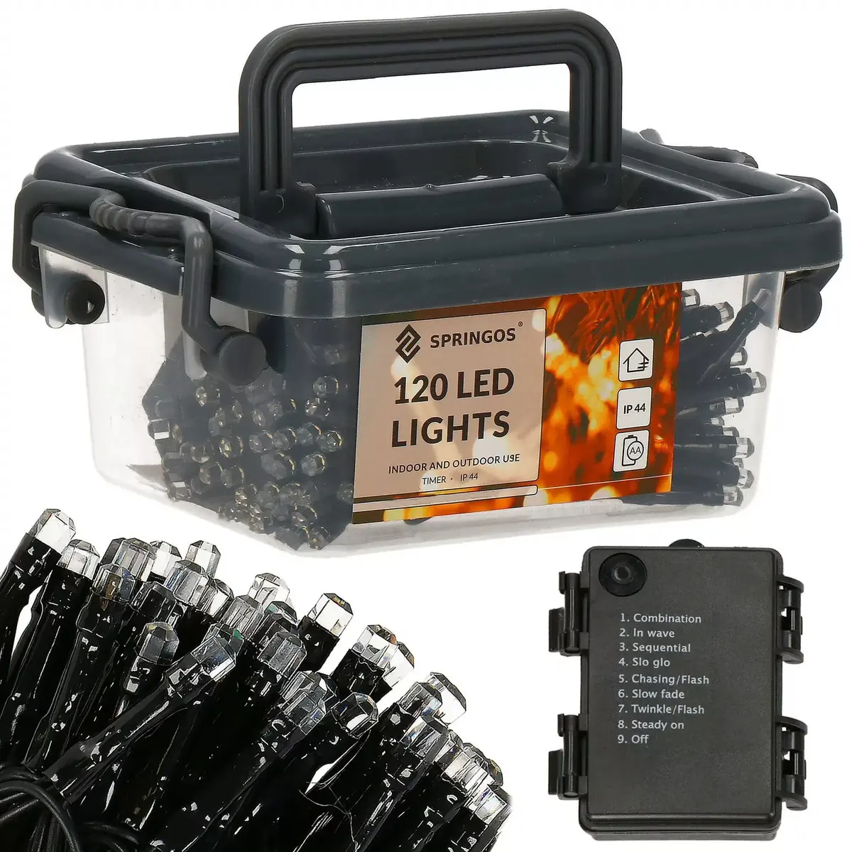 LED String Light Springos CL0175 — 120 LEDs Photo 7