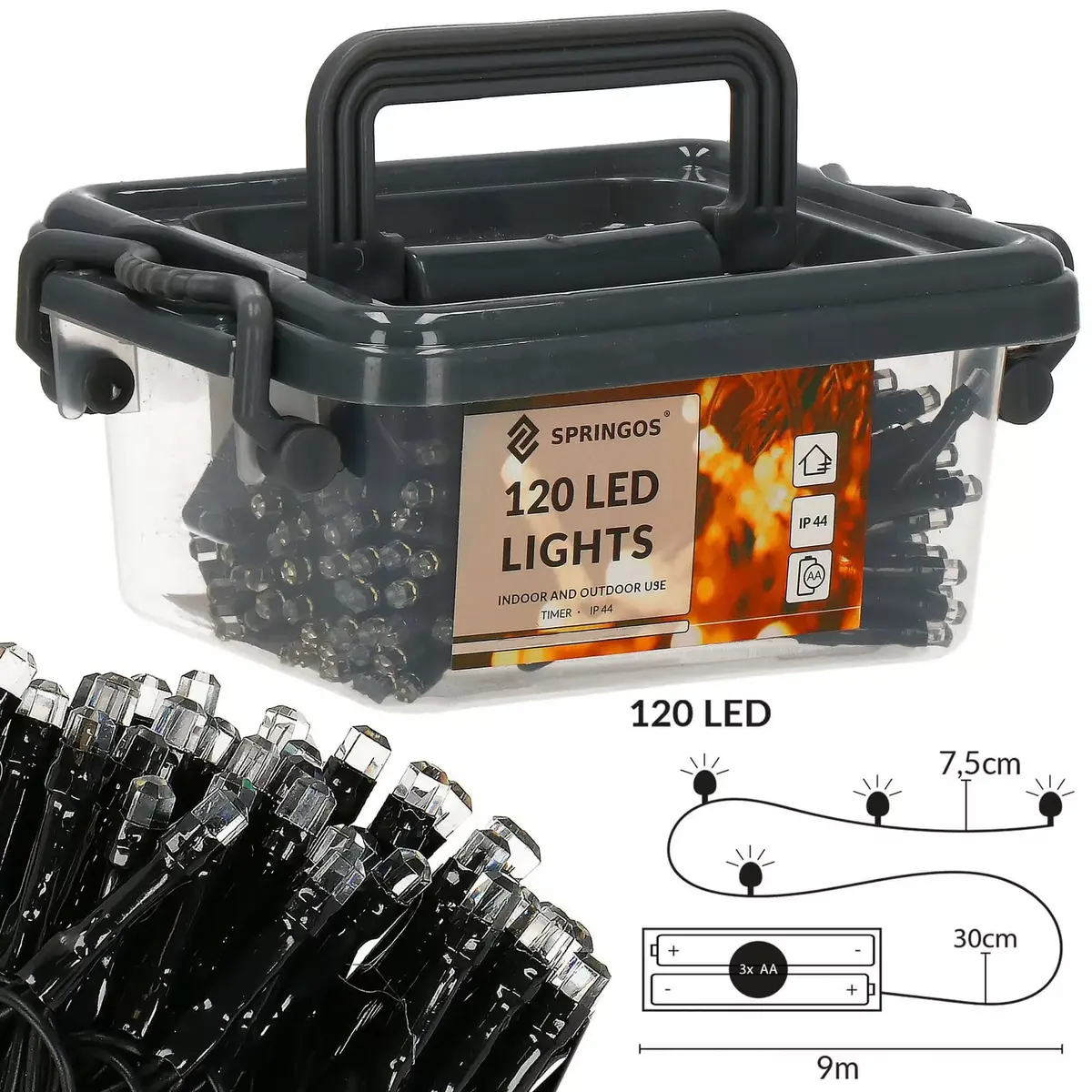 LED String Light Springos CL0175 — 120 LEDs Photo 8