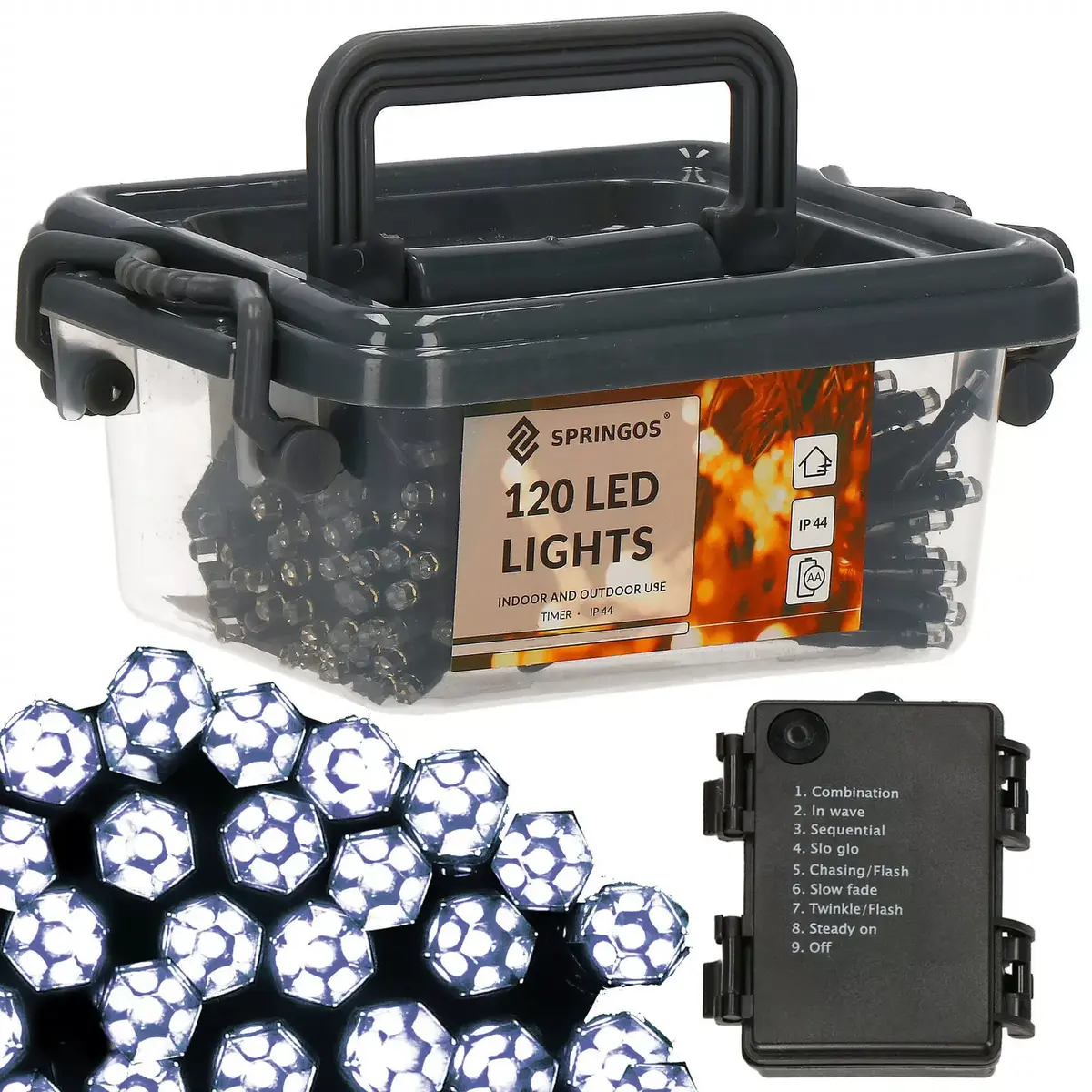 LED String Light Springos CL0175 — 120 LEDs Photo 10