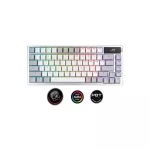 Механическая Bluetooth-клавиатура Asus ROG AZOTH Moonlight White — раскладка US