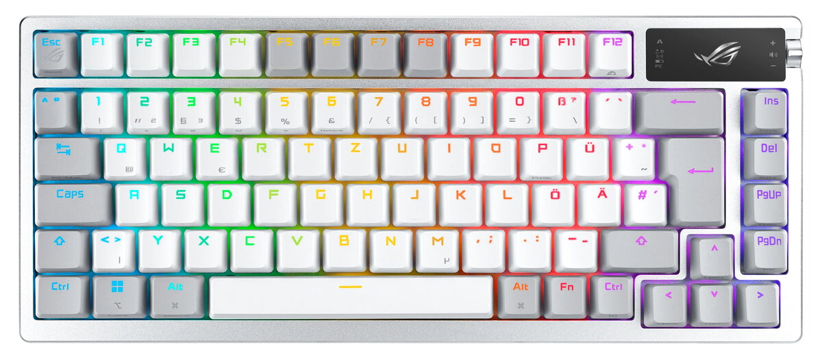 ASUS ROG Azoth Spēļu Tastatūra Balta