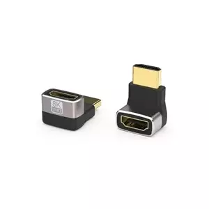 HDMI A to HDMI A 90° adapter PREMIUMCORD kphdma-40 — right-angle HDMI female-to-female