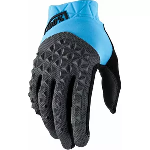 100% Rękawiczki 100% GEOMATIC Glove cyan charcoal roz. S (długość dłoni 181-187 mm) (NEW)