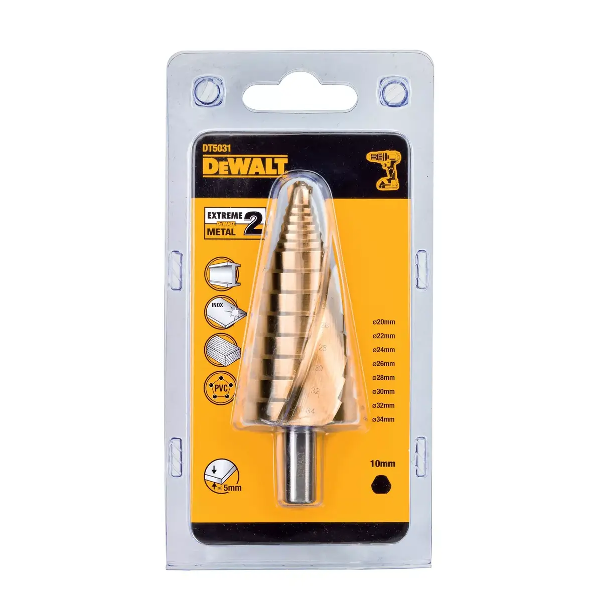 Шаговое сверло DeWalt DT5031-QZ Photo 3