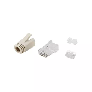 Набор разъемов Equip Cat.6A RJ45 100шт Прозрачный Белый
