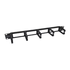 Kabeļu pārvaldības panelis Equip 19" Rack Mount Melns