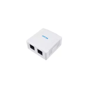 Equip 2-Port Cat.6A Surface Mount Box 61mm x 29.6mm x 59.1mm