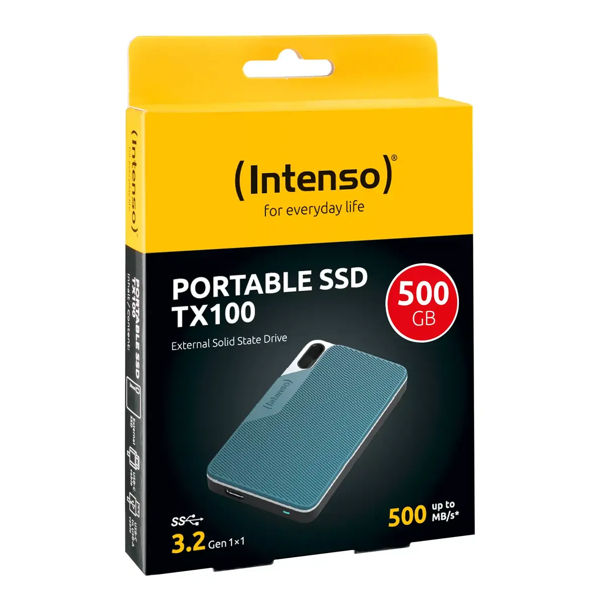 SSD diskdziņš Intenso 500GB USB Type-C Photo 2