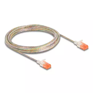 Сетевой кабель DeLOCK RJ45 Cat.6A U/UTP Slim 5м Прозрачный