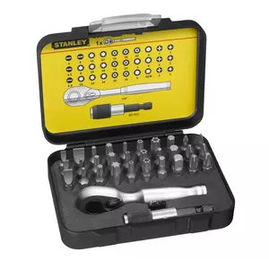 Set of 32 1/4 Drive Bits + 1 Magnetic Bit Holder STANLEY 1-13-904