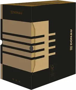Donau document folder A4 200mm brown
