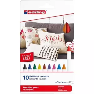Edding 4600 Daudzkrāsaini marķieri 10 pc(s) Rakstīšanas krāsas Daudzkrāsains