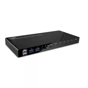 KVM Switch Lindy 4 Port HDMI 4K60 USB 3.0 Audio