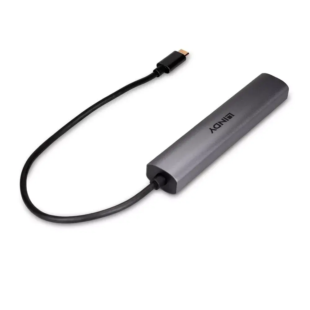 Lindy 4 portu USB 3.2 Gen 2 Type-C centrmezgls Photo 2