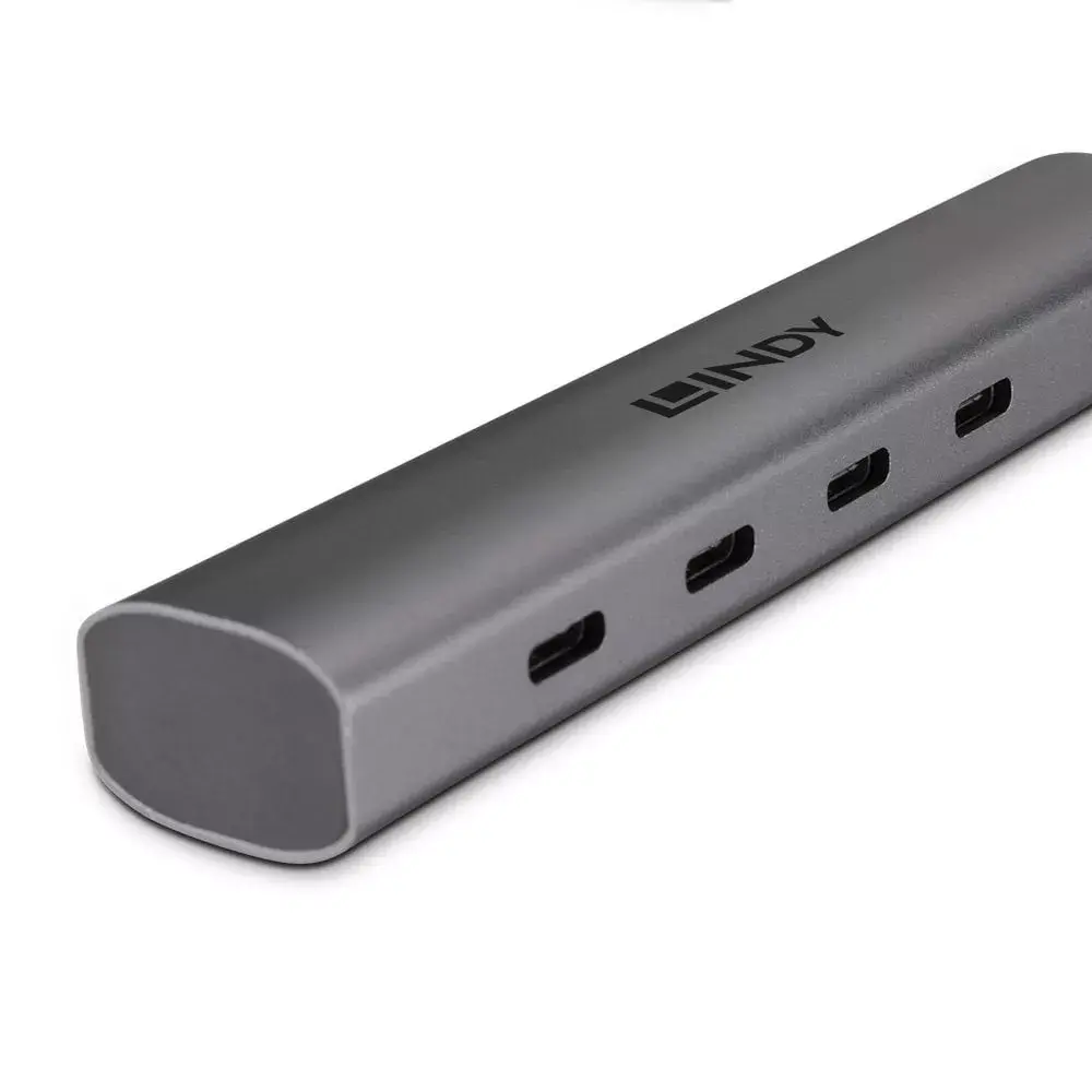 Lindy 4 portu USB 3.2 Gen 2 Type-C centrmezgls Photo 4
