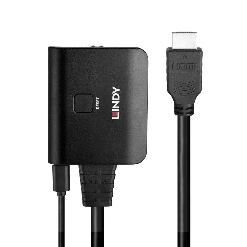Lindy 2 Port HDMI 4K60 sadalītāja kabelis Photo 3