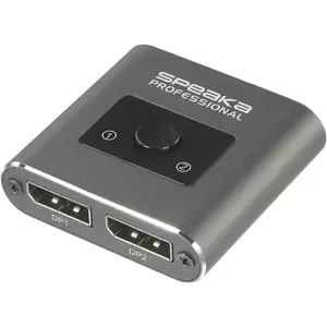 DisplayPort switch SpeaKa Professional SP-BDS-250 — 2-port DisplayPort, UHD 8K 60Hz