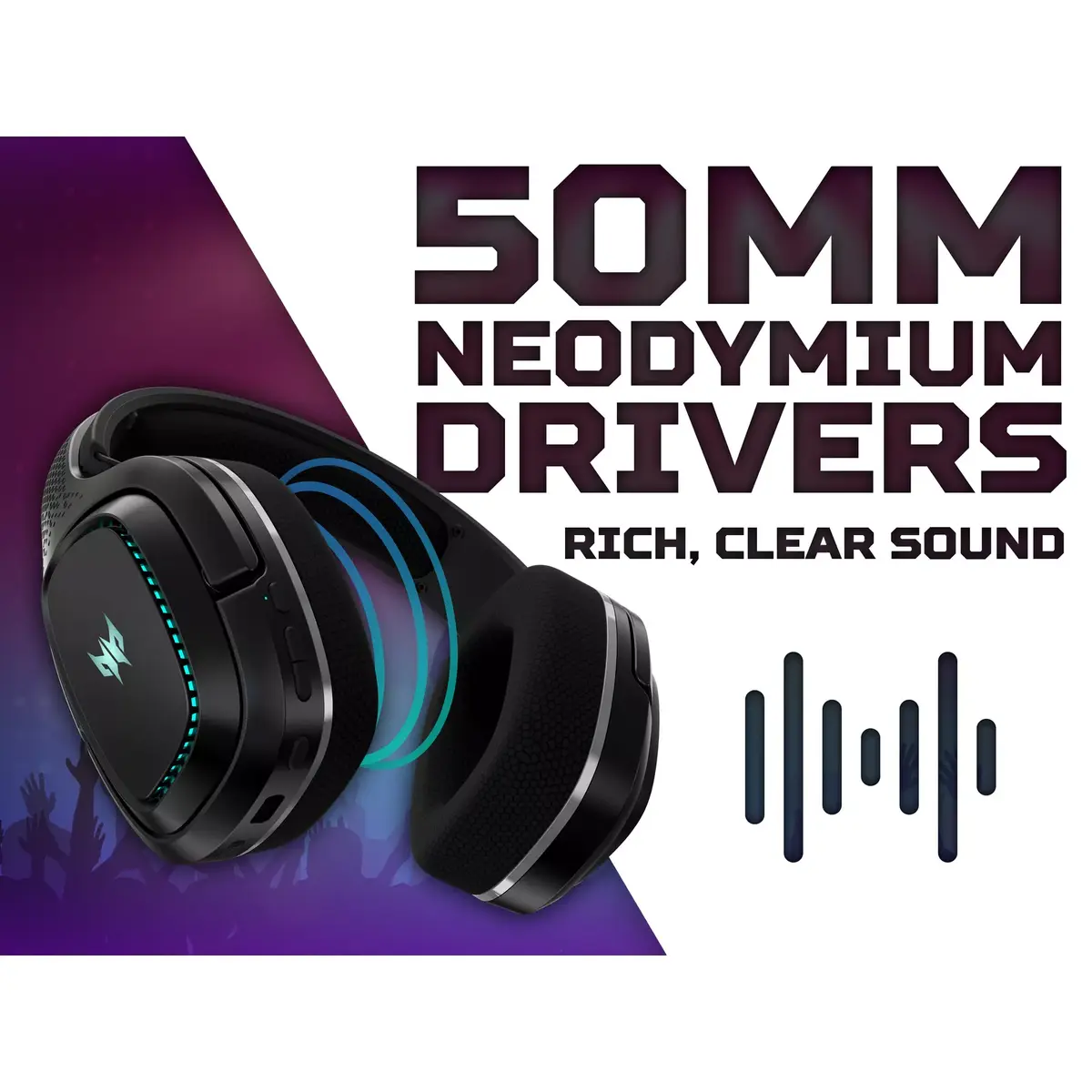 Acer Predator Galea 550 bezvadu spēļu headset Photo 5