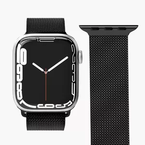 Ремешок vonmählen Milanese Loop для Apple смарт-часов, нержавеющая сталь, чёрный