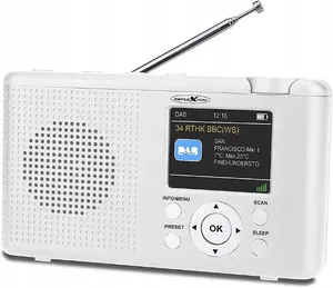 Радиоприёмник Reflexion TRA23DAB белый DAB+ с Bluetooth и 20 предустановок