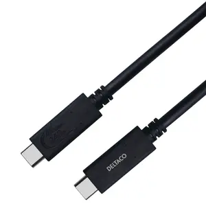 USB Cable Deltaco USBC-4008M USB4 Gen 3x2 0.8m Black
