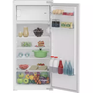 Combi fridge BEKO BSSA210K4SN, 175 L total (156 L fridge + 19 L freezer), E class, 121.5 cm, white