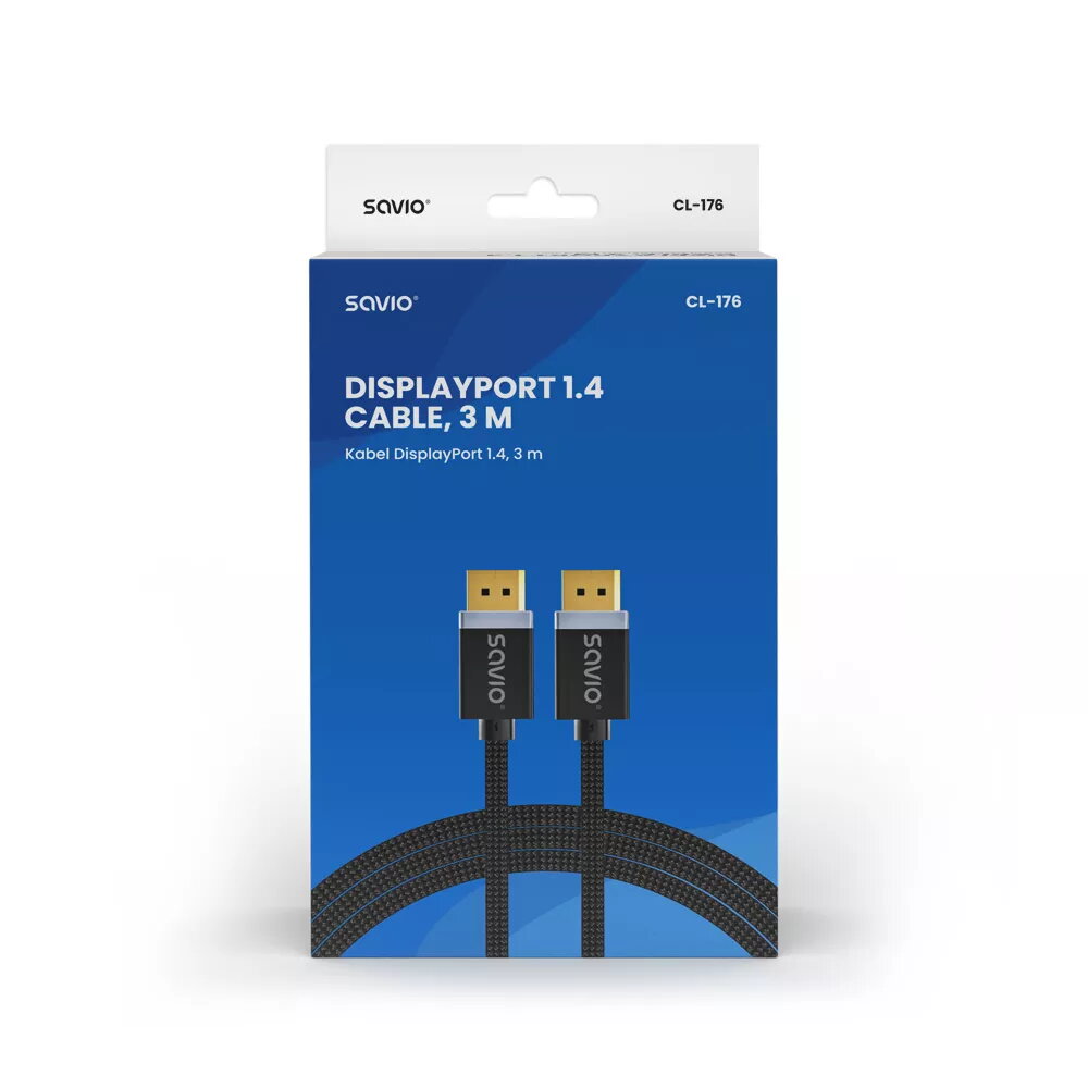DisplayPort kabelis SAVIO CL-176 3 m Photo 2
