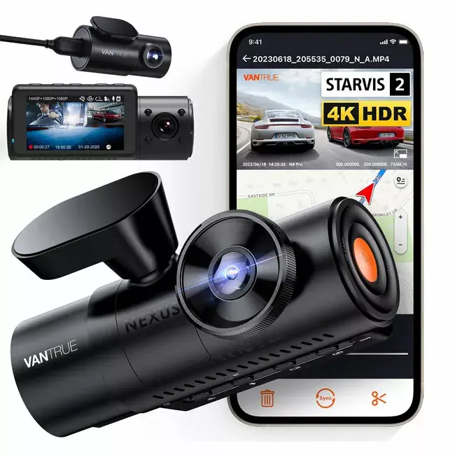 VANTRUE N4 PRO dashcam 3-channel 4K Photo 4