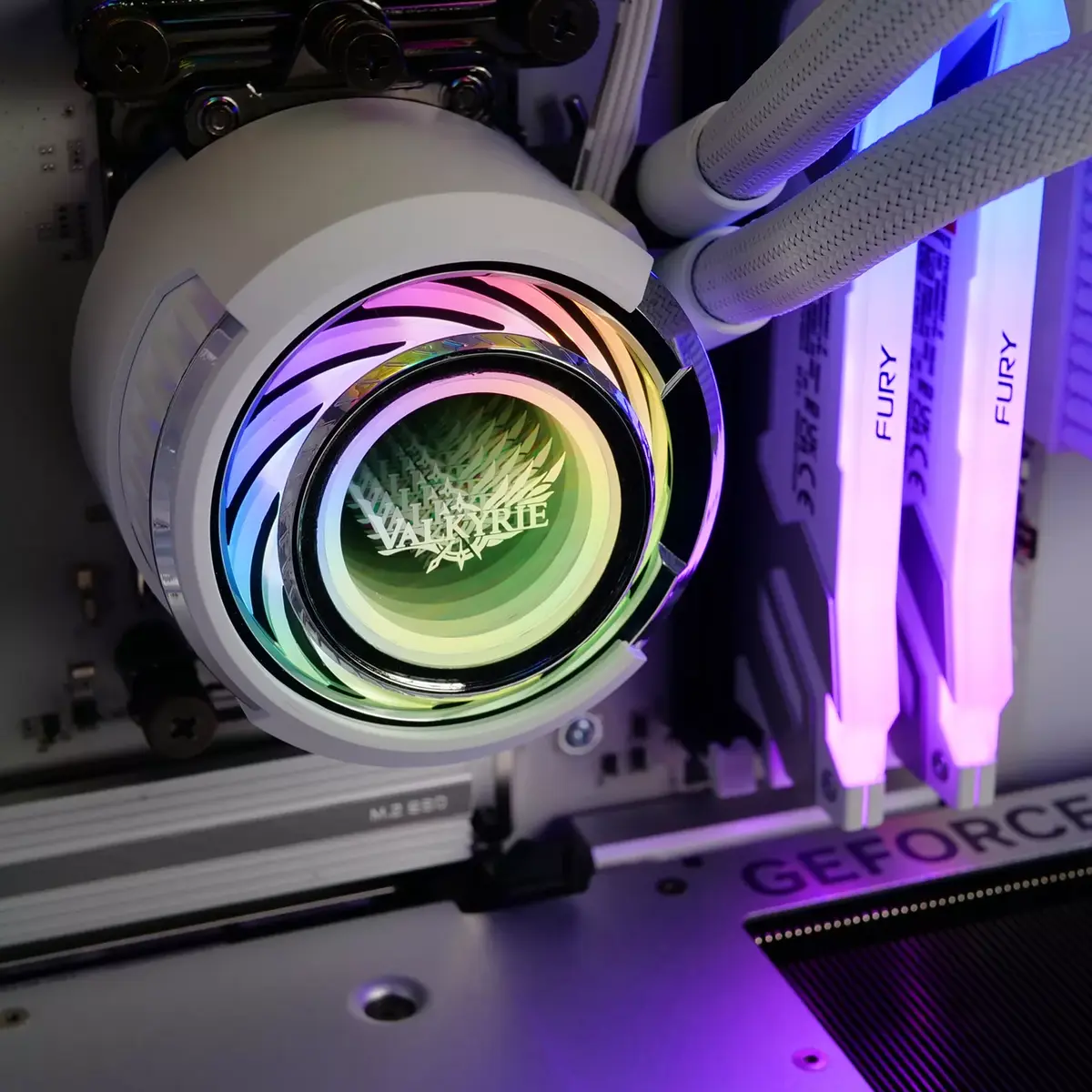 Система жидкостного охлаждения Valkyrie Jarn 240 ARGB White Photo 6