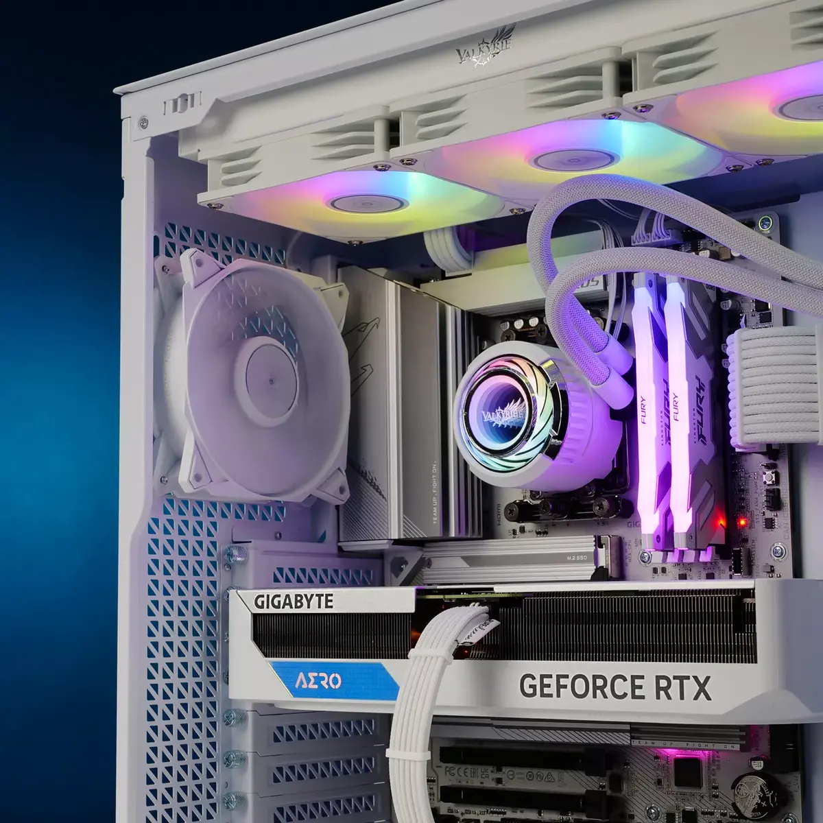 All-in-one liquid cooler Valkyrie Jarn 280 ARGB White Photo 2