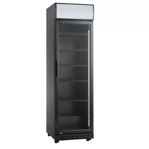 Scandomestic SD 420 BE Freestanding Merchandiser Refrigerator 360 L Black