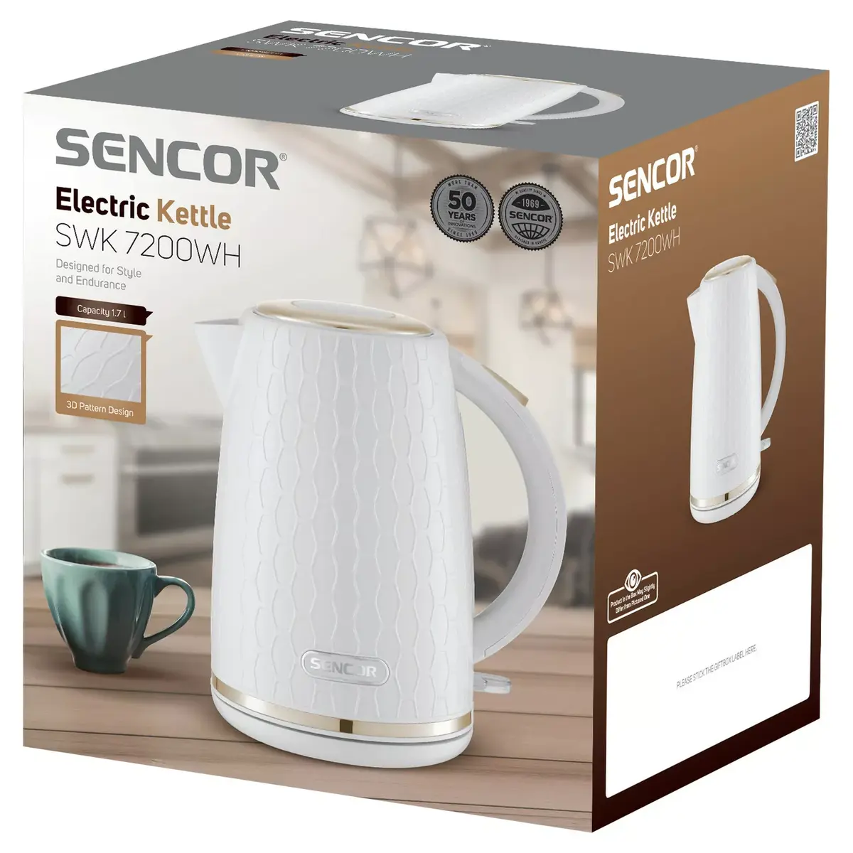 Электрический чайник SENCOR SWK7200WH 1,7 л 2200 Вт Photo 2